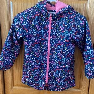 Carter's Floral Kids Jacket - Blue and Pink